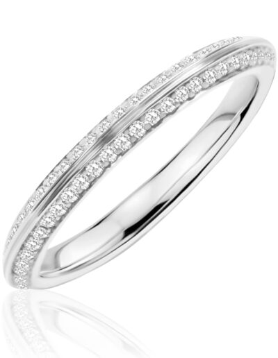 Style #1001 Diamond Wedding Band in Platinum